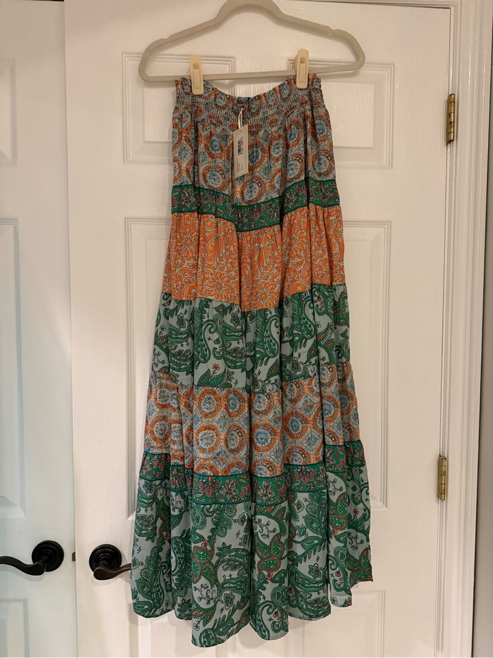 Brand New w Tags Ramy Brook Dorotha Mixed Print Maxi Skirt - Small